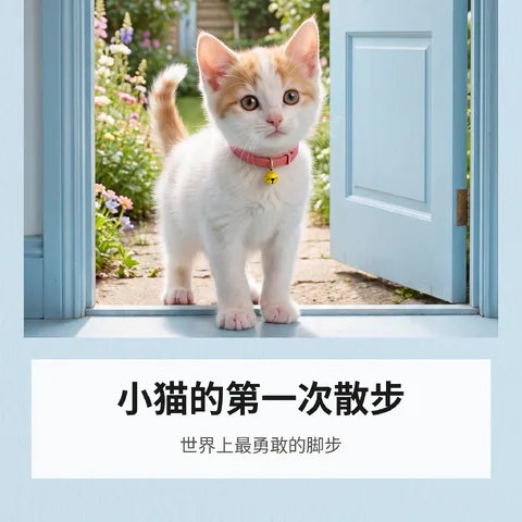 小猫的第一次散步