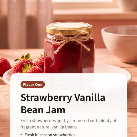 Strawberry Vanilla Bean Jam