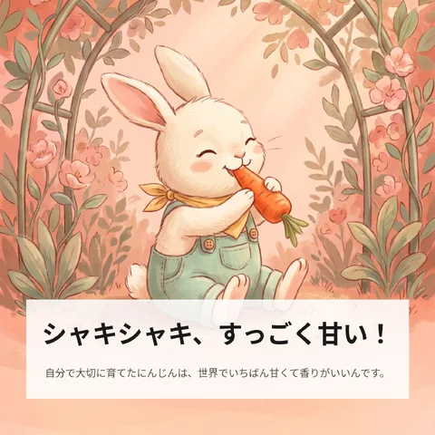 シャキシャキ、すっごく甘い！