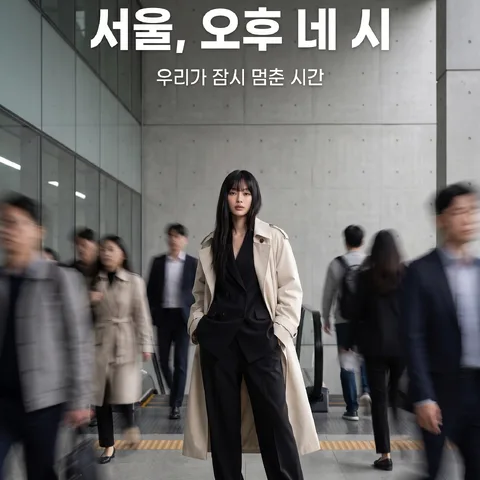 군중 속 혼자 또렷한 인물
