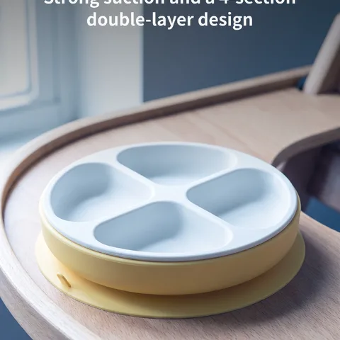 A Spill-Proof Baby Food Plate