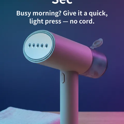 Cordless Wrinkle Removal in 30 Sec