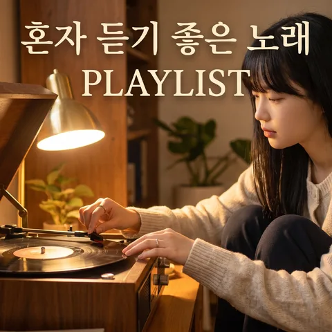 턴테이블 앞