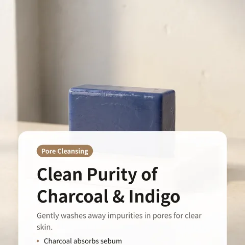 Clean Purity of Charcoal & Indigo