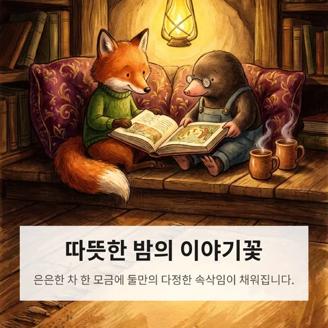 따뜻한 밤의 이야기꽃
