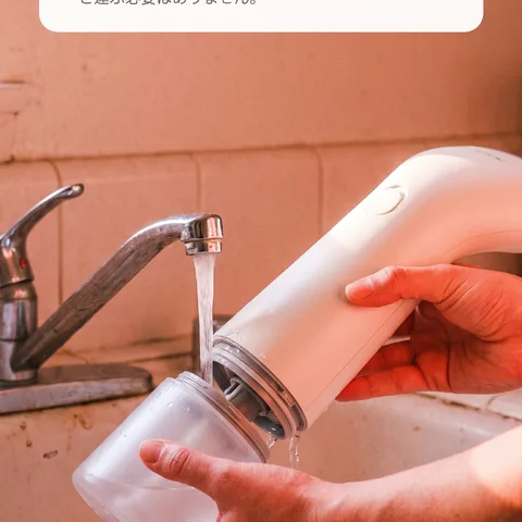 給水もタンクを外して簡単に
