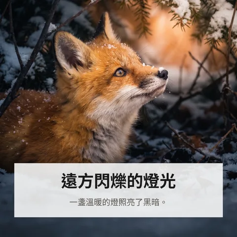 遠方閃爍的燈光
