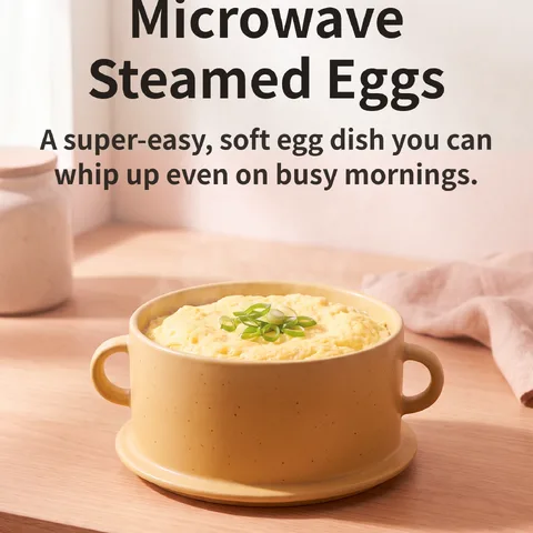 Microwave Steamed Eggs