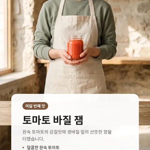 토마토 바질 잼
