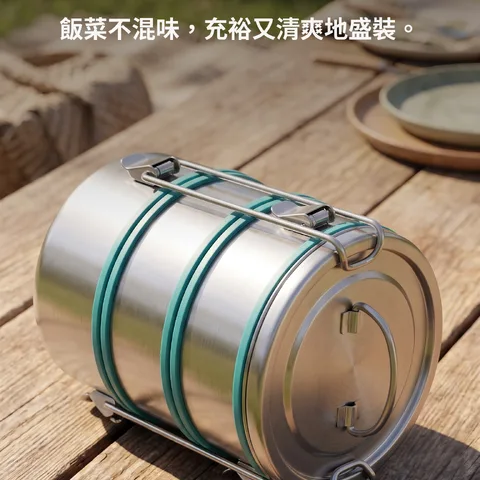 不留異味的俐落三層便當盒