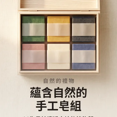 蘊含自然的手工皂組
