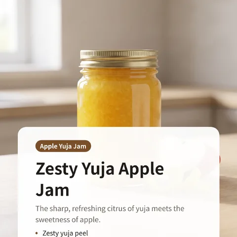 Zesty Yuja Apple Jam
