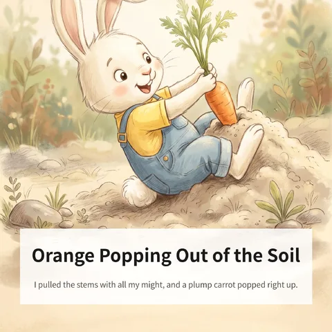 Orange Popping Out of the Soil