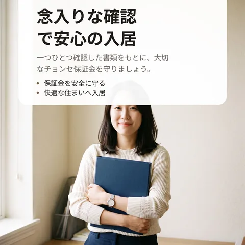 念入りな確認で安心の入居
