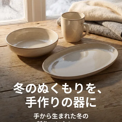 冬のぬくもりを、手作りの器に