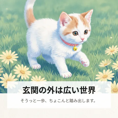 玄関の外は広い世界