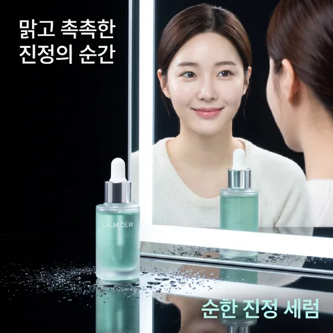 거울 앞 루틴 · 글로스 블랙 · 웨트 글로시