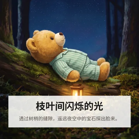 枝叶间闪烁的光