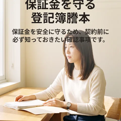 保証金を守る登記簿謄本