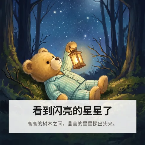 看到闪亮的星星了
