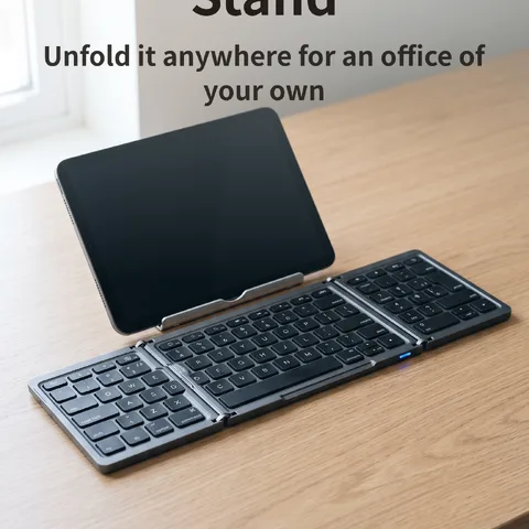 A Wireless Keyboard with a Stand