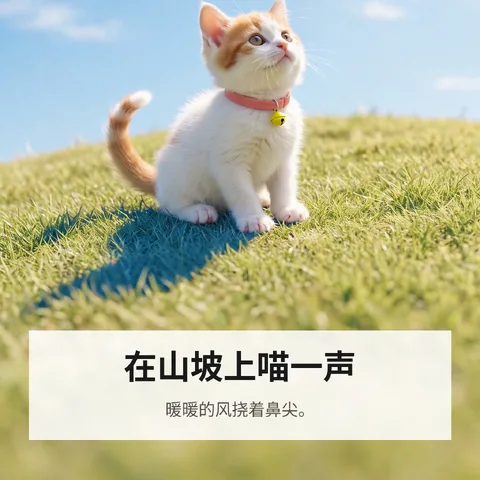 在山坡上喵一声