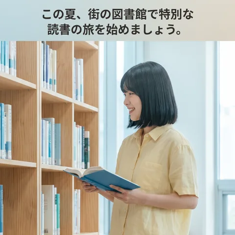 本と一緒に涼しい夏を