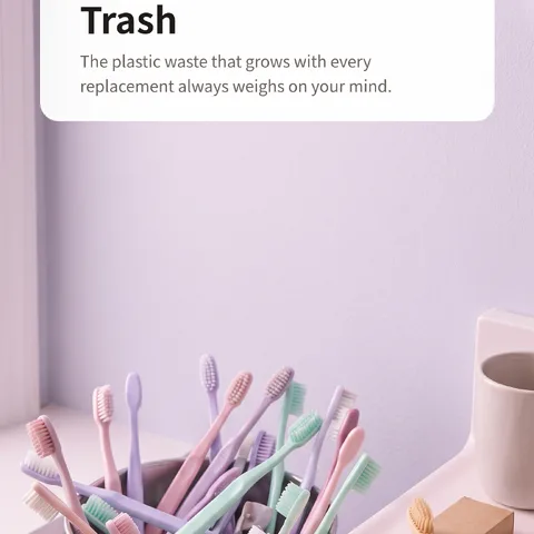 Plastic Toothbrushes Piling Up in the Trash