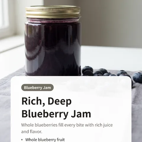 Rich, Deep Blueberry Jam