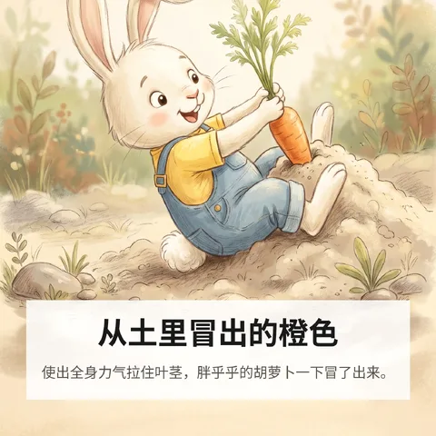 从土里冒出的橙色