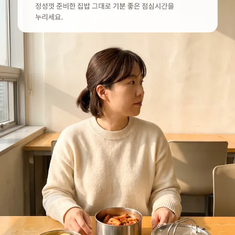 회사에서도 따뜻하고 정갈한 밥상
