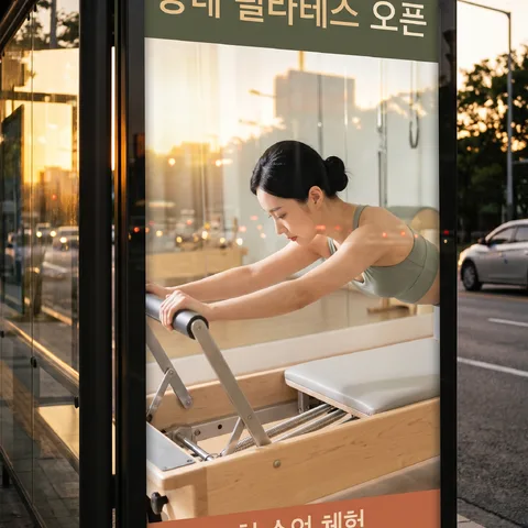 玻璃映街景 · 公交站黄金时刻 · 公交站胶片色调