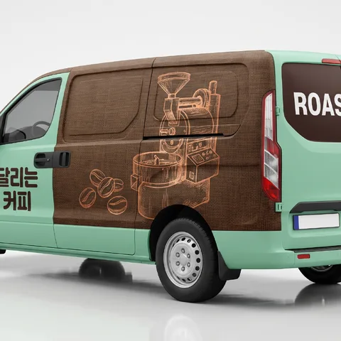 쇼룸 스튜디오 컷 · 랩핑 민트 화이트 · 랩핑 실사 합성컷