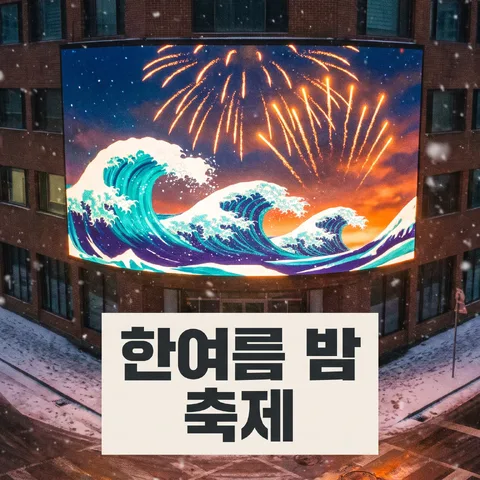 눈 내리는 밤 파사드 · 파사드 불꽃 오렌지 · 파사드 필름