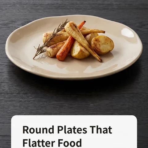Round Plates That Flatter Food