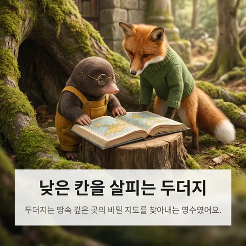 낮은 칸을 살피는 두더지