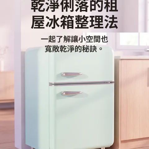 乾淨俐落的租屋冰箱整理法