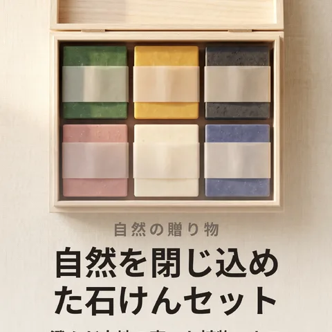 自然を閉じ込めた石けんセット
