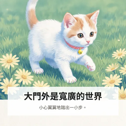 大門外是寬廣的世界