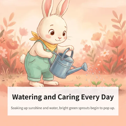 Watering and Caring Every Day