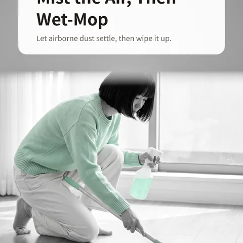 Mist the Air, Then Wet-Mop