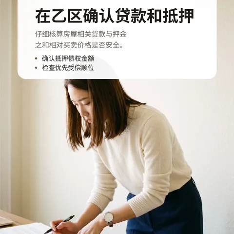 在乙区确认贷款和抵押
