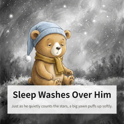 Sleep Washes Over Him