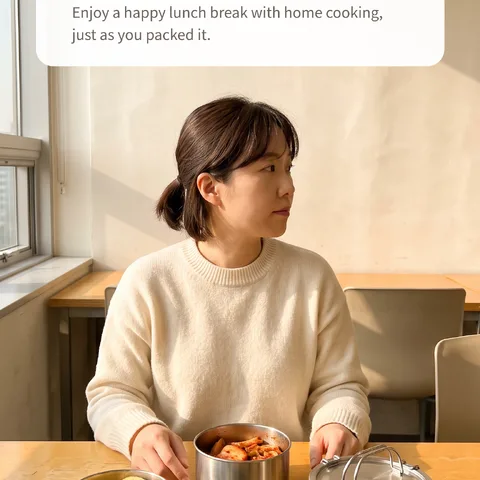 A warm, tidy meal even at work