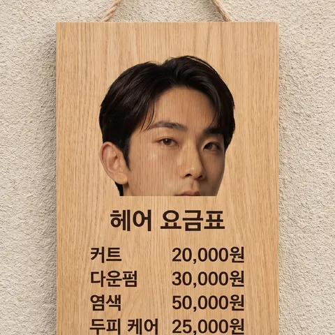 나무판 메뉴