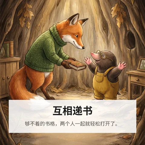 互相递书
