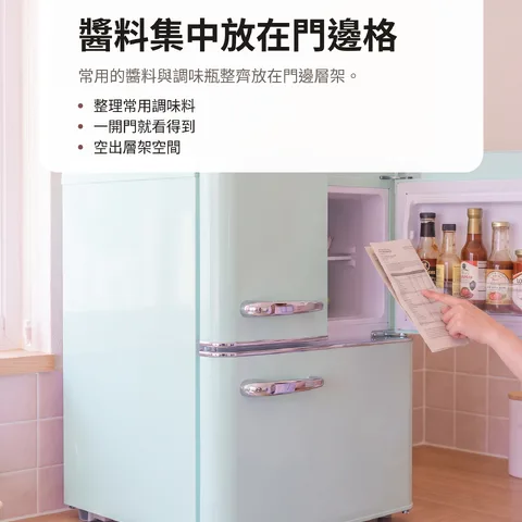 醬料集中放在門邊格