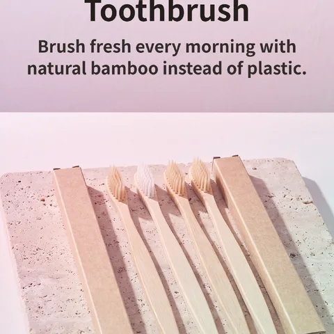 Gentle Fine-Bristle Bamboo Toothbrush