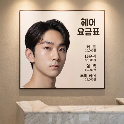 벽걸이 메뉴 보드