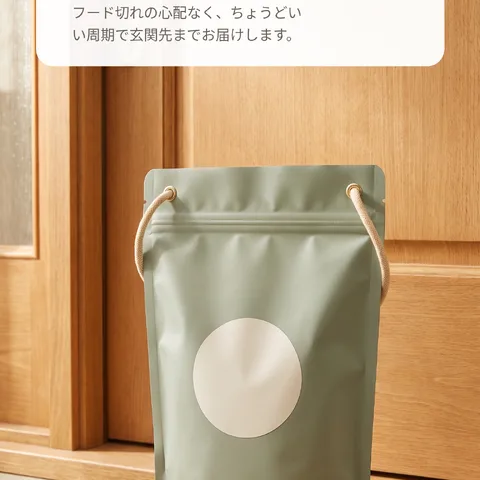 重いフードを買いに行く必要なし